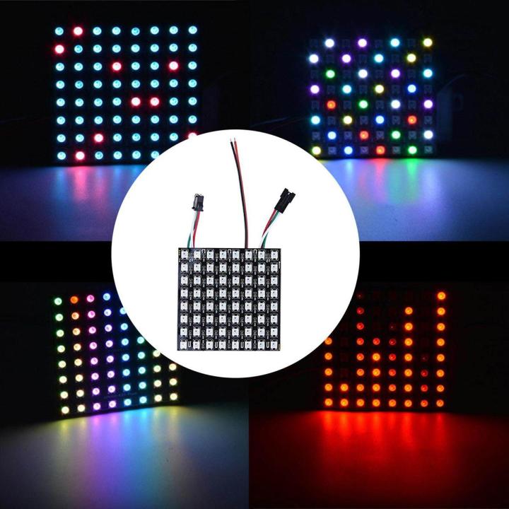 LED Pixels Matrix Panel Screen, WS2812B Dream Color Image Video Text Display DC5V