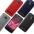 For Motorola Moto Z2 Play Cover Shockproof Flexible TPU Carbon Fiber Brushed Cases For Motorola Z2 Play Case. 