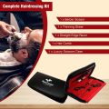 Barber Hairdressing Scissors Set/Salon Hair Cutting Black Scissors kit/Hair salon scissors/Best for Barber Salon or personal use - Stainless Steel. 