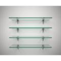 4-Tier Bathroom Wall Mounted Glass Shelf rating. 