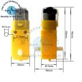 2PCS BO Motor Yellow Gear Motor For Smart Robot Car In Pakistan. 