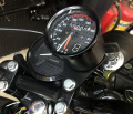 Universal Motorcycle Speedometer Tachometer Gauge with LED Backlight Gear Dual Speed Meter with LED Indicator 2 Colors. 