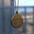 Customize Circle Shape Ayat el Kursi Necklace , Pendant. 