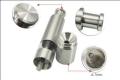 1 Pc Salt and Pepper Grinder, Stainless Steel Push Button Grinder Modern Design Thumb Grinder, for Black Pepper, Sea Salt and Himalayan Salt, Spice and Salt (Silver). 