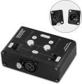 Douk Audio 2 Way XLR Balanced Stereo Audio Switcher Passive A/B Mini Switch Box Mixer Sound Splitter (KN102, 1-IN-2-OUT). 