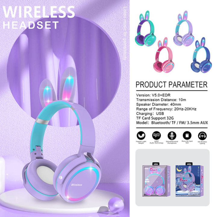 %E3%80%90Fast%20delivery%E3%80%91%202022%20New%20Wireless%20Earphones%20RGB%20Rabbit%20Ears%20Headset%20with%20Mic%20Cute%20Girls%20Music%20Bluetooth%20Headphones%20For%20Children's%20Gamer%20Headset%20-%20Image%202