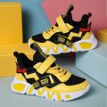 OIMG Sneakers For Children Running Shoes Children Basketball Shoes Sports Shoes For Kids With Cartoon Pikachu Design Kasut Budak Lelaki Jogger Shoes For School Korean Style Rubber Shoes. 
