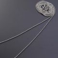 【Miga Plaza】WAYDUSTORE Bead Chain Extension Chandelier Metal Chain Chain Extender with Connectors for Ceiling Fan Ornament ( 1 Beaded Chain and 20 Connector, Silver ). 