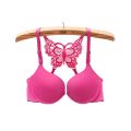 GlamourSecrets Butterfly Style Bra For Women's Front Open Padded Bras For Bridals Push Up Style Front Open Bra For Girls. 