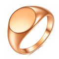 Stainless Steel Classical Simple Plain Round Signet Ring Wedding Statement Promise Anniversary Ring. 