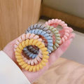 12 Pcs Spiral Hair Ties - Elastic, Colorful, and Comfortable for All Hair Types. 