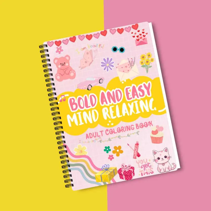 Bold%20And%20Easy%20Mind%20Relaxing%20Adult%20Coloring%20Book%20%20With%20Free%20Gift%20-%20Image%205