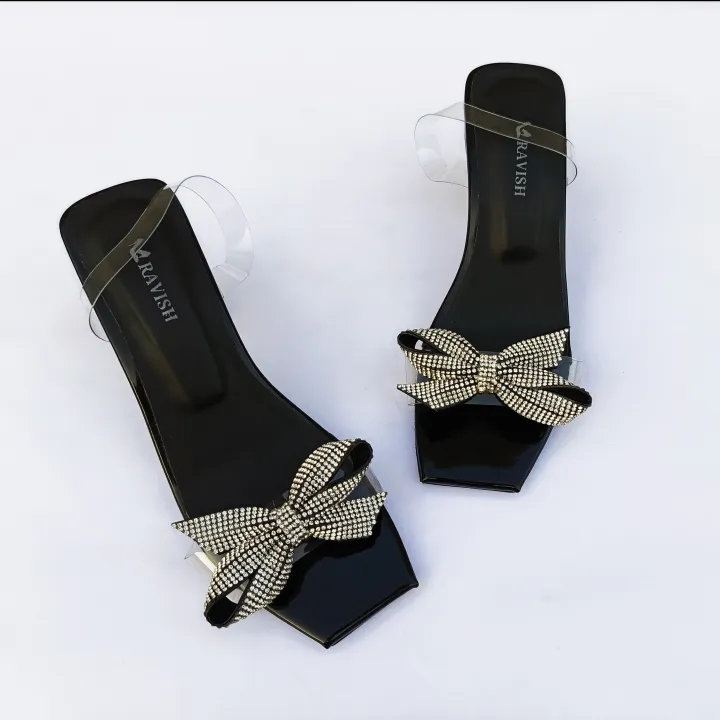 RAVISH%20Marigold%20Transparent%20Heels%20for%20Women%20-%20Elegant%20Bow%20Design,%202.5-inch%20Heel%20-%20Image%203