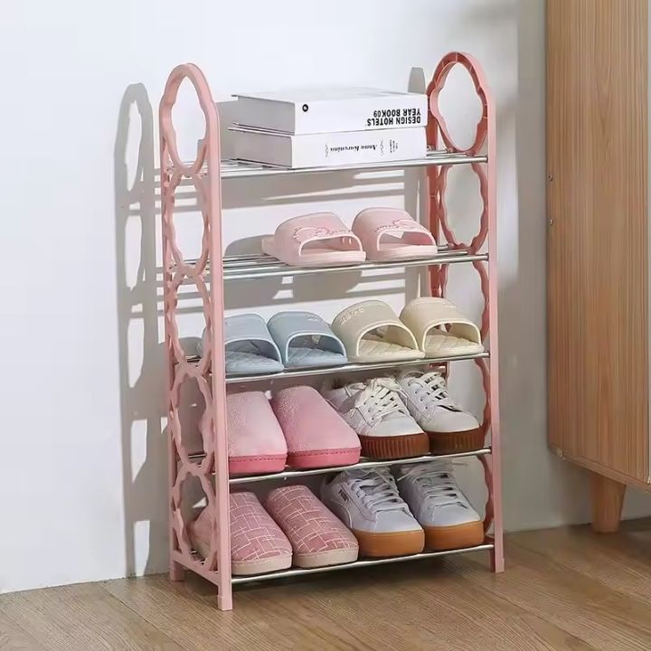 4,5,6%20Layer%20Shoe%20Rack%20Multifunctional%20Book%20Rack%20Accessories%20Rack%20for%20Home%20and%20Office%20Durable%20Non%20Breakable%20Shoe%20Organizer%20Stainless%20Steel%20Layer%20Shoe%20Rack%20Easy%20Assembly%20(Randomly%20Color)%20-%20Image%205