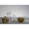 Optik Smoked Glass Round Vase - Premier Home - 1411501. 
