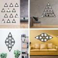 Triangular Shape Acrylic Wall Mirror for Decoration | Wall Decoration Items | Wall Décor | Home Decoration Items | Home Décor | Home Accessories | Home Decoration Items for Drawing Room | Home Decoration Items for Bed Room | Home Decoration Items for Wall. 