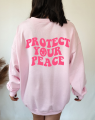 "Protect Your Peace" Oversized Hoodie. 