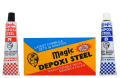 Magic Depoxi Steel, Clear Epoxy Economy Pack (1 Piece). 