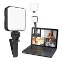 Plokama PK-79 Led Video Light Portable Phone Fill Light Clip COMPUTER MOBILE PHONE LIVE BROADCAST BEAUTIFICATION FILL LIGHT CAMERA PHOTO Accessories: Phone Tripod, Phone Mount, LED Light and Microphone - for YouTube_ Starting Kit or iPhone Vlogging Kit. 
