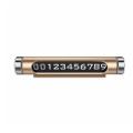 Temporary parking phone number plate can be rotated to hide luminous TPCZ02 A-162 COD. 