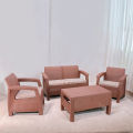 Boss Sofa Set Newly Designed Rattan Allegra Plastic Sofa Set with Printed Cushions. 