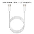 Double Headed Type C Data Cable USB C to USB Type C Cable Quick Charge 60W 100W PD Fast Charging Charger Type C Cable Qoddess. 