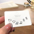 3Pairs Women's Stud Earrings Set Heart Earrings Simple Cute Korean Small Studs For Women Girls Party  Gifts. 