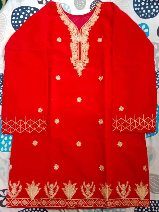 Velvet%20Embroidery%20Work%20Fancy%20Stitched%20Shirt%20for%20Girls%20and%20Women%20-%20Ready%20to%20Wear%20-%20Image%207