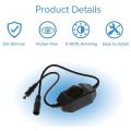 LED Bar Light Dimmer, DC 12V-24V 6A Dimmer Switch, Suitable for LED Bar Light, LED Rope Light 3528, 5050, 5630 (Black). 