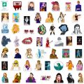 10/30/50/100pcs Taylor Alison Swift Folk Song Midnights Stickers Aesthetic Decal DIY Guitar Phone Case Singer Decoration Sticker. 