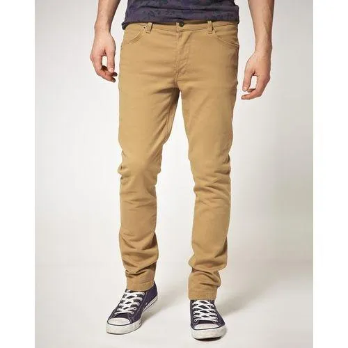 Khaki%20Cotton%20Men's%20Chino%20Slim%20Fit%20-%20Image%203