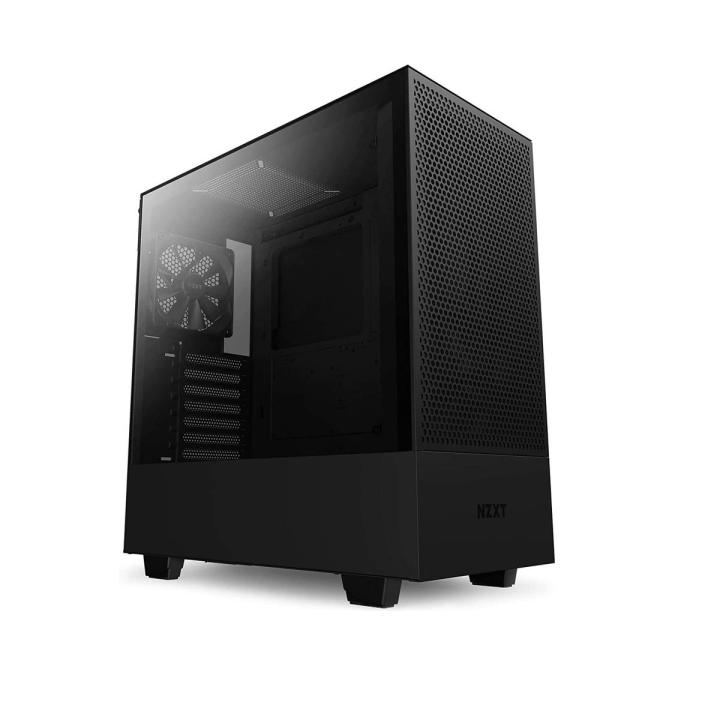 NZXT H510 Flow Compact ATX Mid-Tower Computer Case - Matte Black