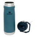 Stanley IceFlow Flip Straw Water Bottle With Straw 0.89L - Keeps Cold For 12+ Hours - Leakproof - Stainless Steel Water Bottle - BPA-Free Travel Mug - Easy to Carry - Dishwasher Safe - Tigerlily Plum 360ml portable. 