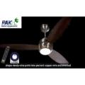 Pak Fan Ceiling Fan Elegance Model Copper Winding Dark Wood 56 inches. 
