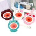 Leather Cartoon luggage tag Playful Cartoon Leather suitcase label Baggage pendant tag for Travel enthusiasts Kids luggage. 