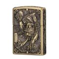 ZORRO/ Zorro ZK20 Kerosene Lighter Limited Edition Relief Small Armor Retro Grinding Wheel High-End Men's Gift. 