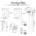 Roller Blind Fittings Kit, Roller Blinds Brackets with Beaded Chain, Curtain Roller Accessories for Windows Replacement. 