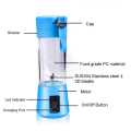 USB Rechargeable Mini Juicer Blender – 6 Blades, 380ml Portable Smoothie Maker, Electric Travel-Friendly Mixer Cup for Juices and Shakes.. 