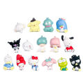Sanrio Anime Handmade Melody Kuromi Katie Cat Shoulder Sleep Doll Model Pendant Blind Box Twist. 