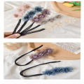 New Chiffon Flower Bun Maker Maruko Hairtyle Tool weet Hair Braided Rope Korean Hair Acceorie Elegant Hair Jewelry Women' Hairband. 