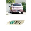 Daihatsu Mira "Eco Idle" Rear Trunk Emblem | Plastic Chrome Monogram / Badge for Mira, Move, Cast - 1 Pc. 