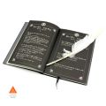 Death Note Notebook Deathnote Notebook Anime Set Leather Journal diary with free feather pen. 