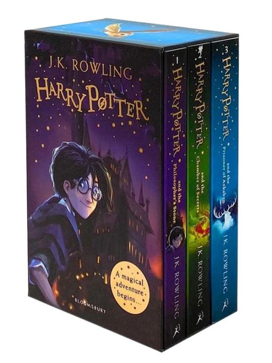 Harry Potter 1-3 Books Set: A Magical Adventure Begins Paperback by J K Rowling
