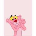 Baby pink panther Painting on canvas (3 sizes available) for your kids room living dinning coffee shop handmade home decor product birthday, wedding, engagement, Christmas, new year, Valentine, promotion, baby shower, bridal party, marriage gif. 