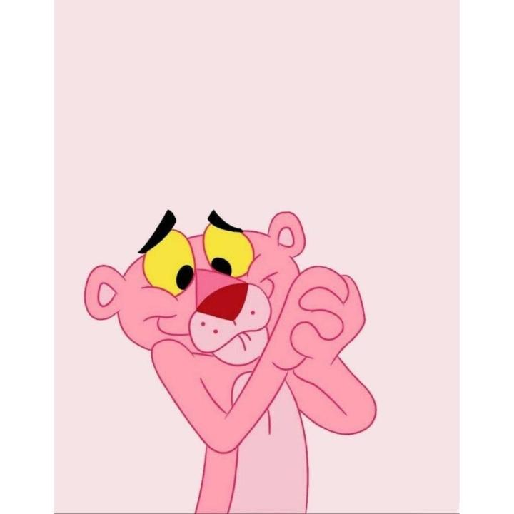 Baby pink panther Painting on canvas (3 sizes available) for your kids room living dinning coffee shop handmade home decor product birthday, wedding, engagement, Christmas, new year, Valentine, promotion, baby shower, bridal party, marriage gif