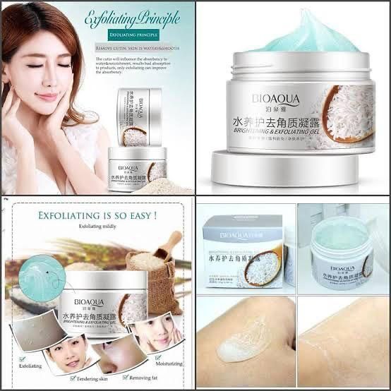 Bioaqua Brightening & Exfoliating Rice Gel Face Scrub 140 g