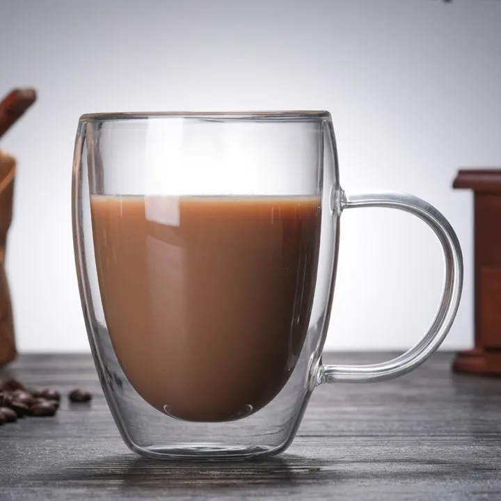 AKHPAL%20350ML%20Double%20Wall%20Glass%20Cup%20Thermo%20Large%20Insulated%20Glass%20Mug%20with%20Handle%20Espresso%20Coffee%20Mug%20Heat-Resistant%20Drinkware%20Borosilicate%20Tea%20Cup%20Mug%20for%20Latte,Cappuccino,%20Americano,%20Beverage,Drink,%20-%20Image%202