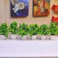 Pack of 6 Artificial Plants Mini Potted Plant Small Greenery Decor for Indoor Home Farmhouse Aesthetic Bedroom Shelf Office Desk Bathroom Decoration. 