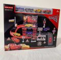 Lightning McQueen Car Racing Track Parking Garage Toy 29pc Play Set. 