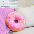 Imported Quality 3D Cute Donuts Food Cushion Nice Bottom Cushion Nap Pillow Doughnut Back Cushion Pillow Saddle Car Set Plush Toys Kids Gift Home Textiles Decorations. 